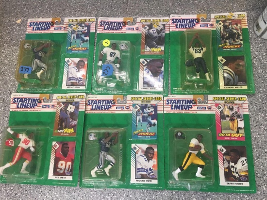 6x-Starting Lineup Neil Smith, 2-Michael Irvin, Barry Foster, Russell Maryland And Anthony Miller