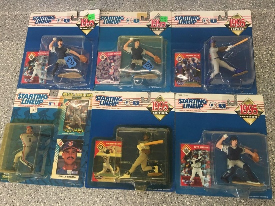 6x- Starting Lineup 2-DAVE Nilsson, Carlos Badrga, Geronimo Berroa, Mickey Tettleton, and Sammy Sosa
