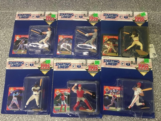 6x-Starting Lineup Ryan Klesko, Scott Cooper, Albert Belle, Cliff Floyd, Darren Daulton, Juan