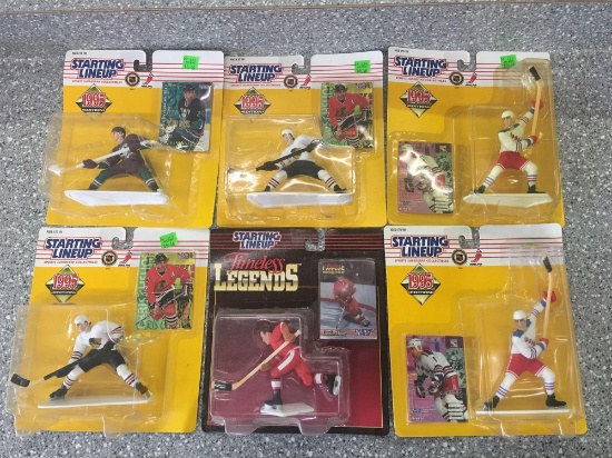 6x-Starting Lineup Gordie Howe, 2-Chris Chelios, Bob Corkum and 2-Adam Graves