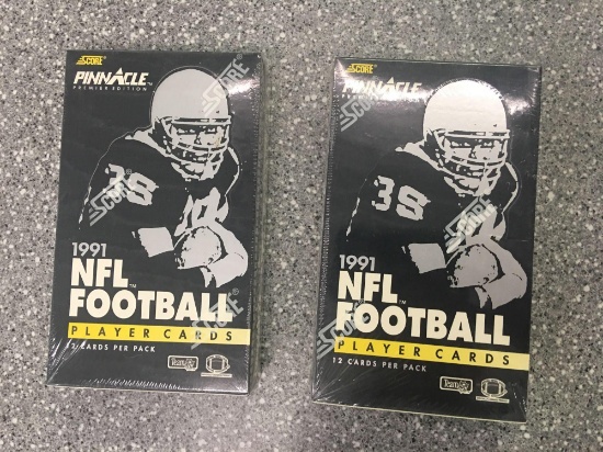 2x-1991 Pinnacle NFL Football Cards Sealed Boxes