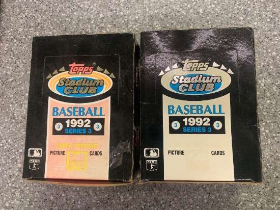 2x-1992 Topps Stadium Club Series 3 sealed packs