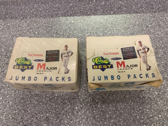 2x-1992 classic Best Minor League sealed jumbo packs