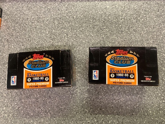 2x-1992-93 Topps Stadium Club Basketball Cards Series 2 Sealed Packs 20pks per box