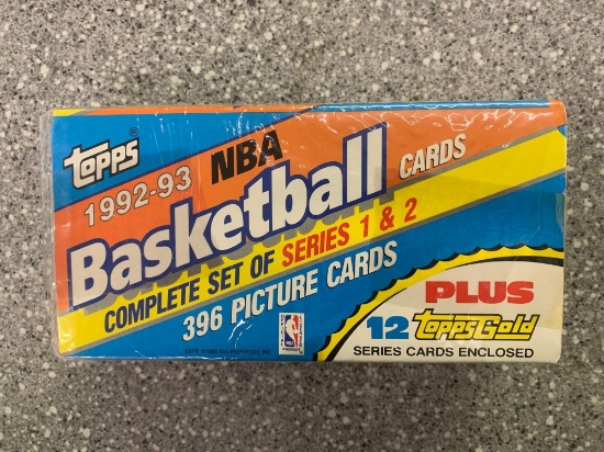 1992-93 Topps Basketball Cards complete set of series 1 and 2 sealed