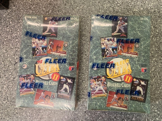 2x-1992 Fleer Ultra Series 2 Baseball Cards sealed boxes