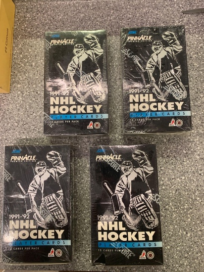 4x-1991-92 Pinnacle NHL Hockey Cards sealed Boxes