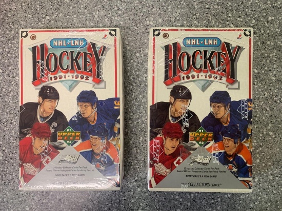 1991-92 Upper Deck Hockey Cards Sealed boxes