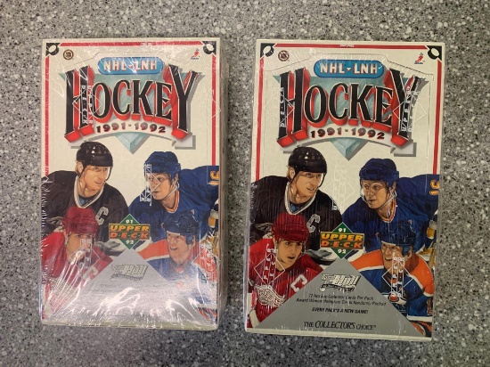 2x-1992-93 Upper Deck Hockey Cards sealed packs