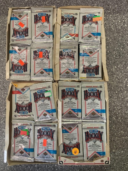4x-1991-92 Upper Deck Hockey Cards sealed packs unopened