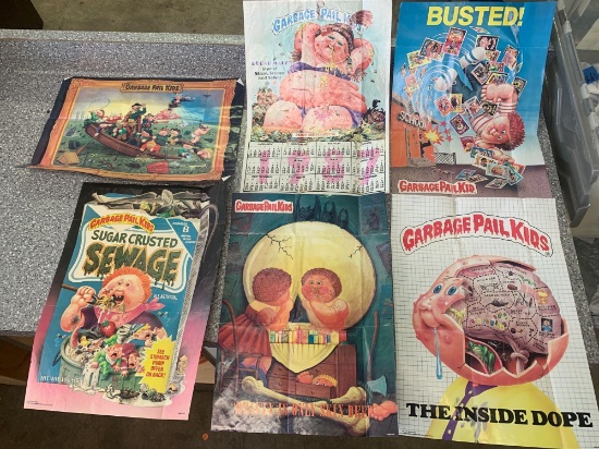 6x-Original 1986 Topps Garbage Paul Kids Posters