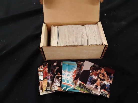 Box of Topps Stadium Club basketball cards