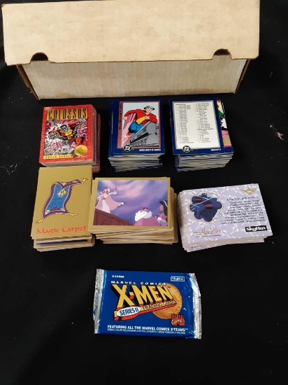 Box of X-Men series 2, DC, Aladdin cards
