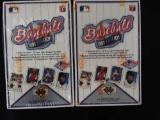 Two unopened boxes of a 1991 Upper Deck baseball cards