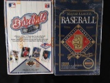 Unopened: 1991 Upper Deck baseball cards and 1992 Donruss Major League series 1 baseball puzzles in