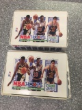 2x-1992-93 NBA Hoops Basketball Cards sealed packs inside