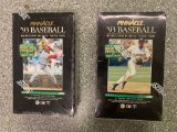 2x-1993 Pinnacle Baseball Cards Series 2 sealed boxes with single packs inside