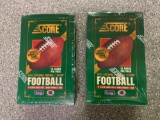 2x-1993 Score Football Cards 16packs per box sealed packages