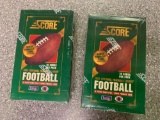 2x-1993 Score Football Cards 16packs per box sealed packages