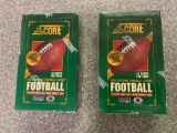 2x-1993 Score Football Cards 16packs per box sealed packages