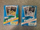 2x-1992Topps Football Cards High Number Series Sealed packs inside