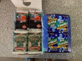 2x-1993 Topps Football Cards sealed packs, 1992 Upper Deck Half box sealed packs and 1992 Edge