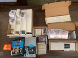 Various Hockey Cards including 2 boxes of unopened packs and 1991 Rookie cards in cases