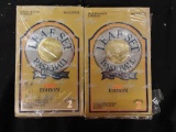 Two unopened boxes of Major League Baseball Leaf set 1991 series 2 cards