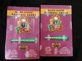 Two unopened boxes major league baseball cards 1993 Upper Deck Fun Pack