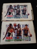 2 open boxes of NBA Hoops series 1 1992-93 basketball cards