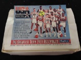 Opened box of USA Basketball collector cards