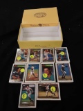 Cigar box of Topps baseball cards