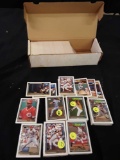 Box of Topps baseball cards