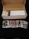Box of loose football cards