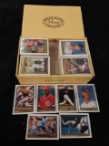 Cigar box full of tops winner baseball cards
