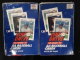 Two unopened boxes of line drive pre rookie 1991 AA baseball cards