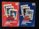 Unopened box of a line drive pre rookie 1991 AAA baseball cards and an unopened box have Line Drive