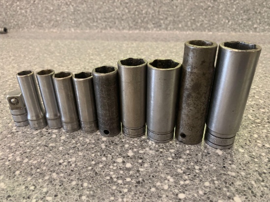 Snap-on 3/8inch sockets deep well