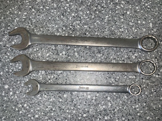 Snap-On 3 piece metric wrenches 19mm, 18mm And 12 mm