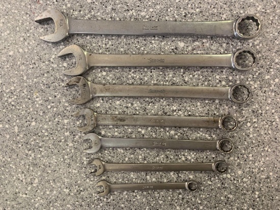 Snap-on 7 piece wrench set Standard 3/8 to 13-16