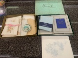 Vintage Tapestry and vintage envelopes plus