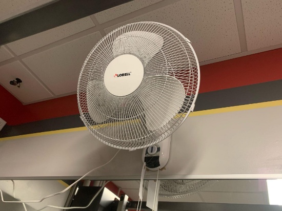 Lorell wall mounted fan 18 inch