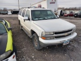 D88 2001 Chevrolet Suburban 1500 3GNFK16T81G179677 White Accident