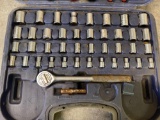 Tool box / sockets / socket wrench / pliers / screw drivers
