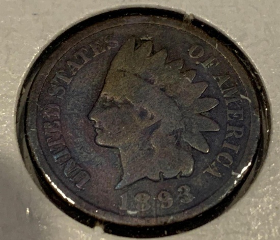 1893 Indian Head Penny AU