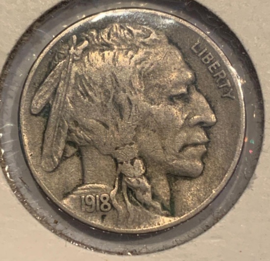 1918 Buffalo Nickel VF