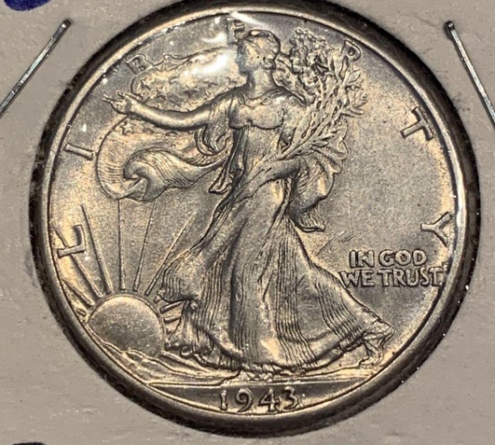 1943-D Liberty Half AU