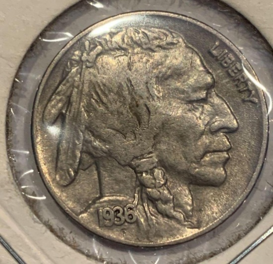 1936 Buffalo Nickel VF