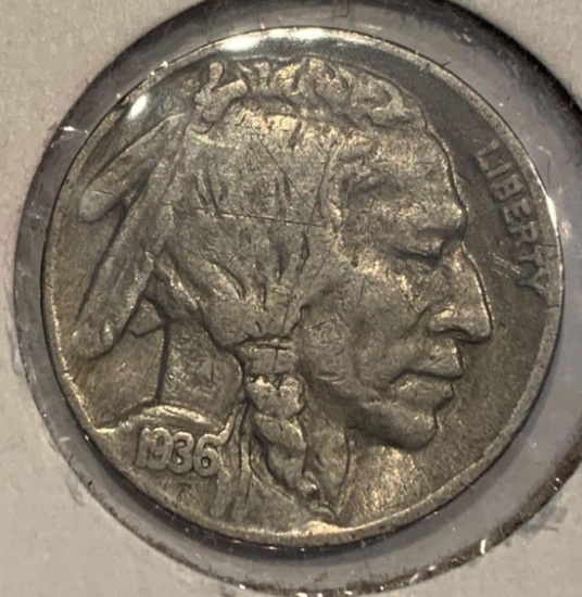 1936 Buffalo Nickel VF