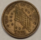 1863 Civil war token unc